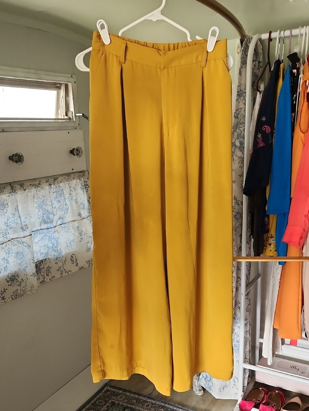 Mustard Yellow Wide Leg Pants